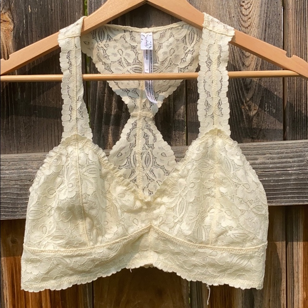 Free People Intimates Lace Bralette, Sz. L